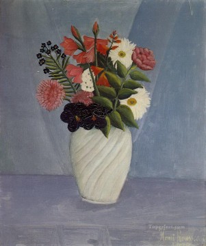 ramo de flores 1910 Henri Rousseau Postimpresionismo Primitivismo ingenuo Pinturas al óleo
